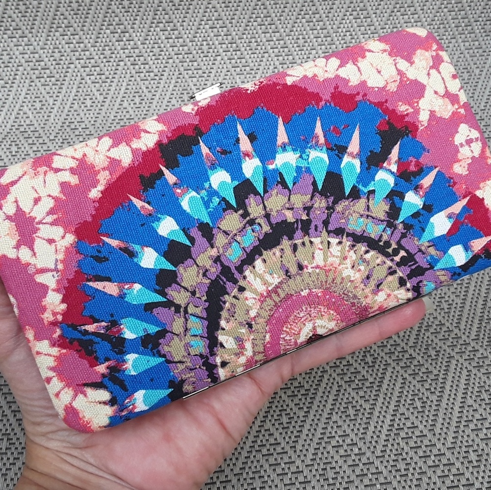 Boho Clutch Wallet with Clasp